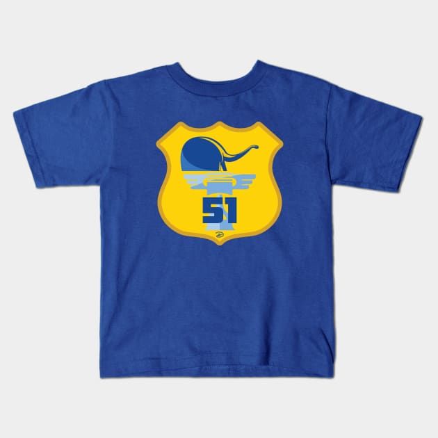 Team 51 - Pit Crew Kids T-Shirt by dhartist